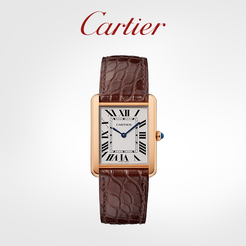 Tank Solo Series Quartz Mechanical Watch Rose Gold Watch