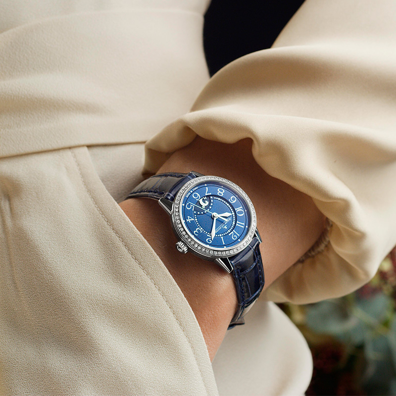 Dating series day and night display watch diamond automatic mechanical ladies watch