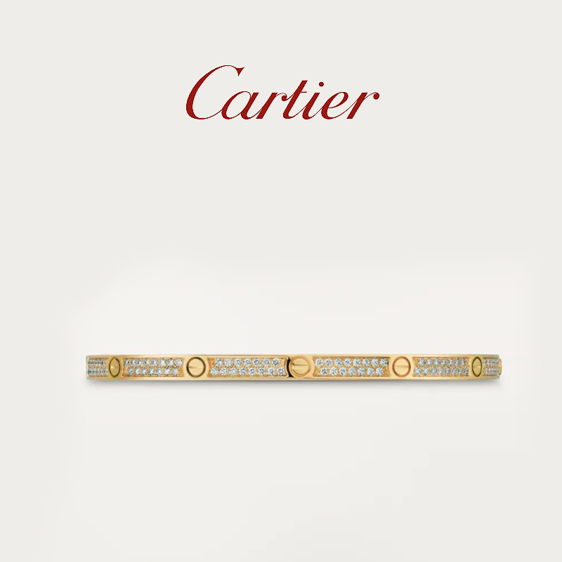 LOVE BRACELET,SMALL MODEL,PAVED