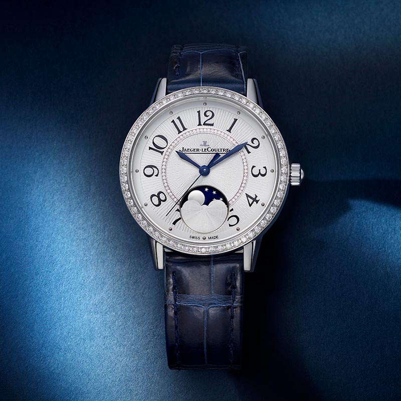 Dating series moon phase watch stainless steel diamond automatic mechanical ladies watch