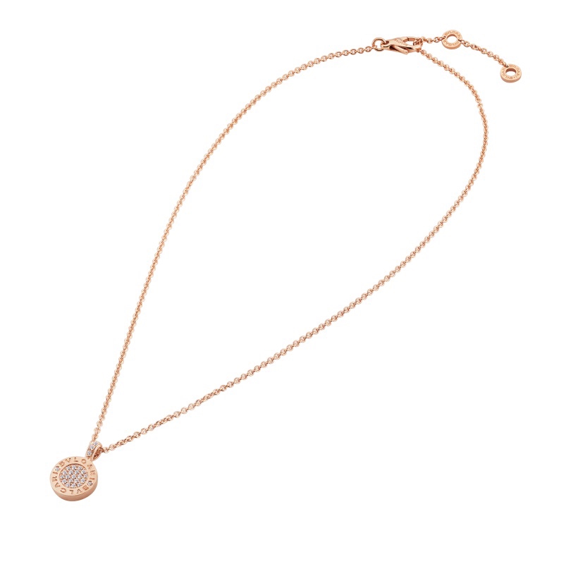 18 CARAT ROSE GOLD CHAIN WITH BERYL,PAVÉ DIAMONDS