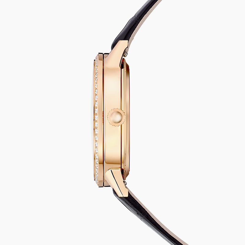 Dating series rose gold diamond automatic mechanical ladies watch small model