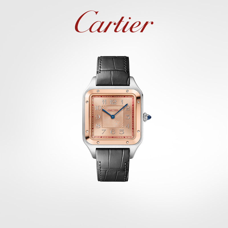 Santos-Dumont series mechanical watch rose gold engraved limited edition watch