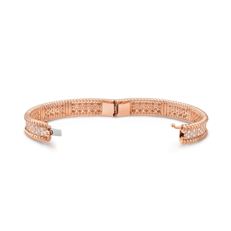 PERLÉE DIAMONDS BRACELET, 3 ROWS, SMALL MODEL