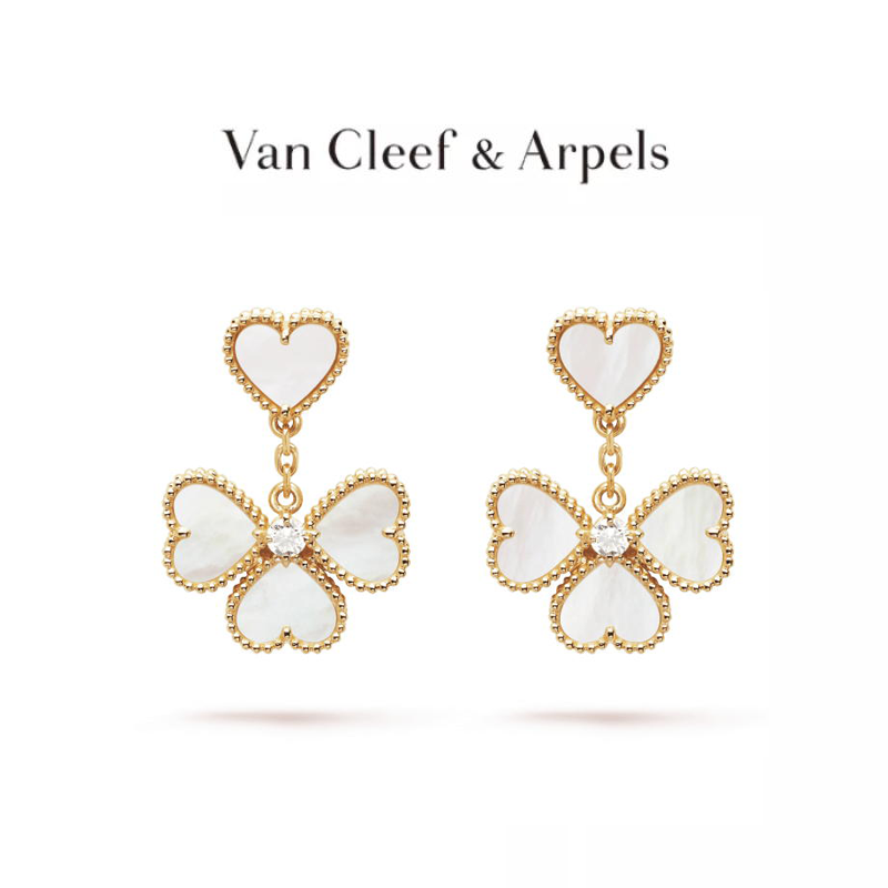 Sweet Alhambra effeuillage earrings