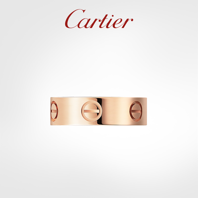 Love series ring rose gold platinum classic