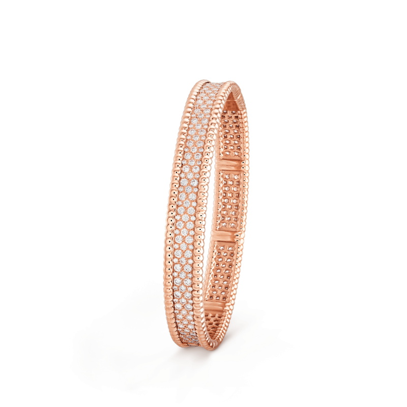 PERLÉE DIAMONDS BRACELET, 3 ROWS, SMALL MODEL
