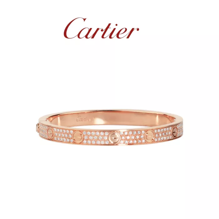LOVE BRACELET, DIAMOND-PAVED