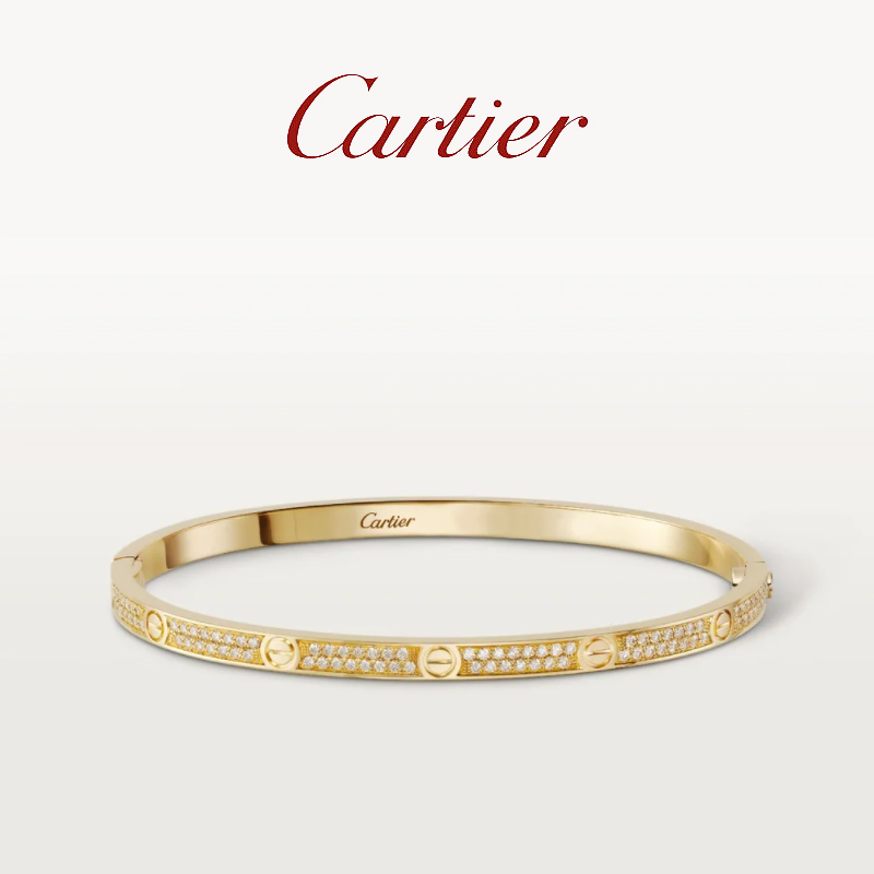 LOVE BRACELET,SMALL MODEL,PAVED