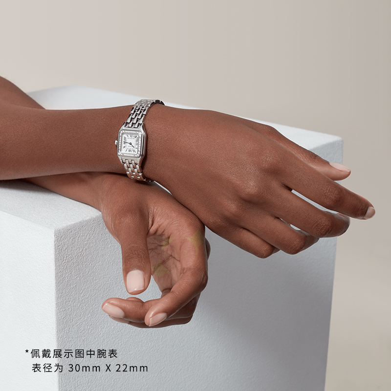 Panthère Cheetah Series Quartz Watch Stainless Steel Bracelet Diamond Watch