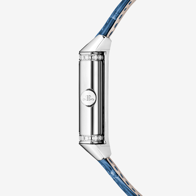 REVERSO double-sided flip series stainless steel diamond automatic women's watch