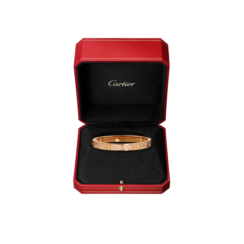 LOVE BRACELET, DIAMOND-PAVED