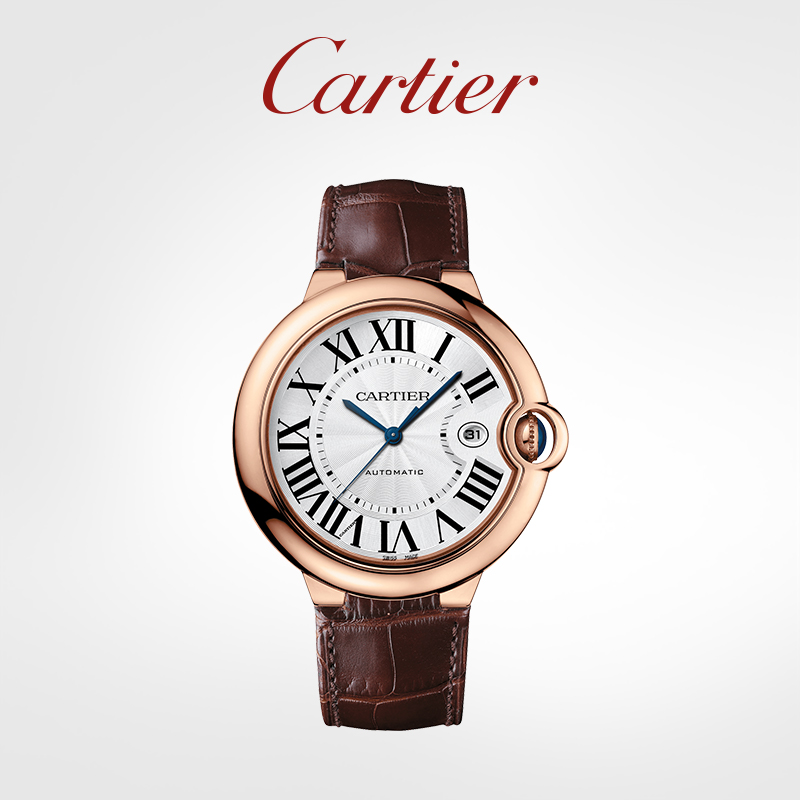 Ballon Bleu blue balloon series mechanical watch rose gold alligator leather watch