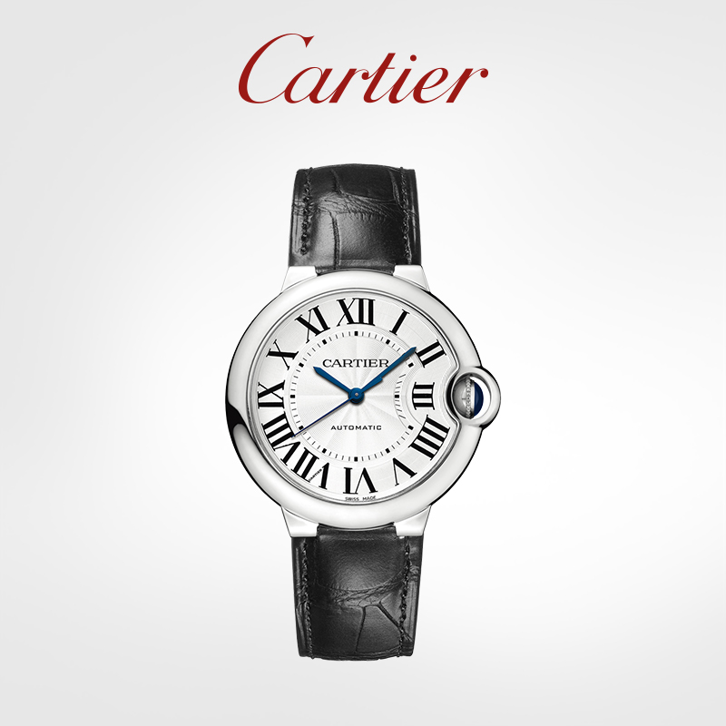 Blue Balloon Series Mechanical Watch Stainless Steel Leather Strap Watch