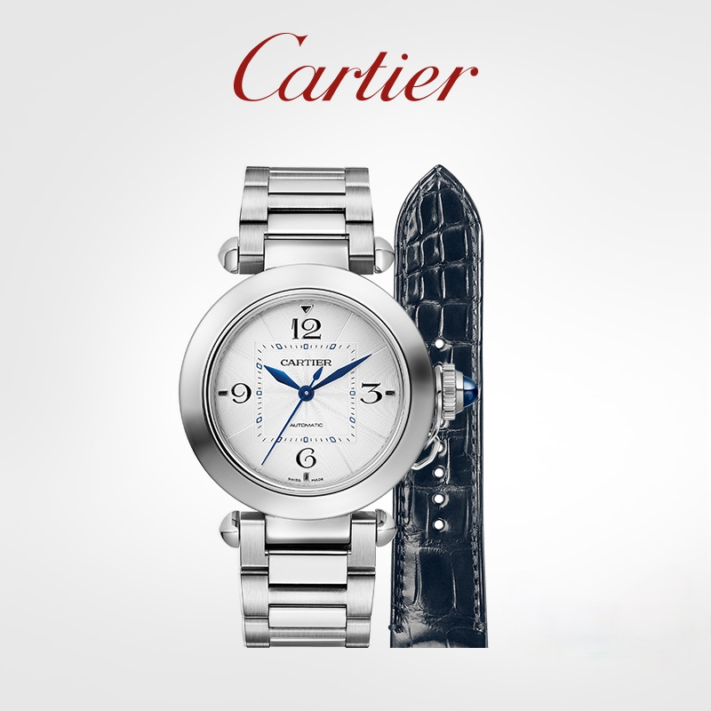 Pasha Series Mechanical Watch Stainless Steel Replacement Double Strap Watch