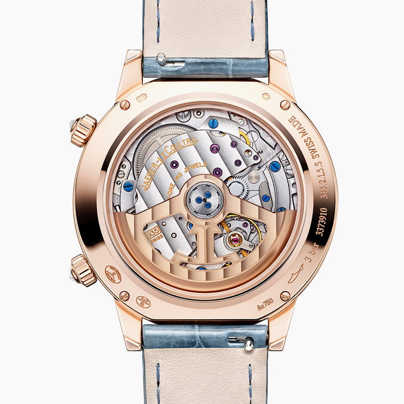 Dating series moon phase watch rose gold diamond automatic mechanical ladies watch
