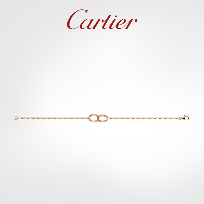 LOVE SERIES ROSE GOLD, YELLOW GOLD AND WHITE GOLD BRACELET