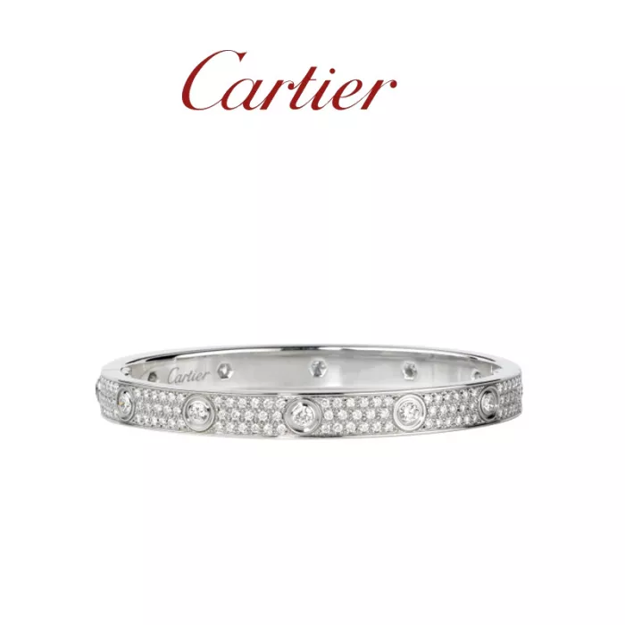 LOVE BRACELET, DIAMOND-PAVED