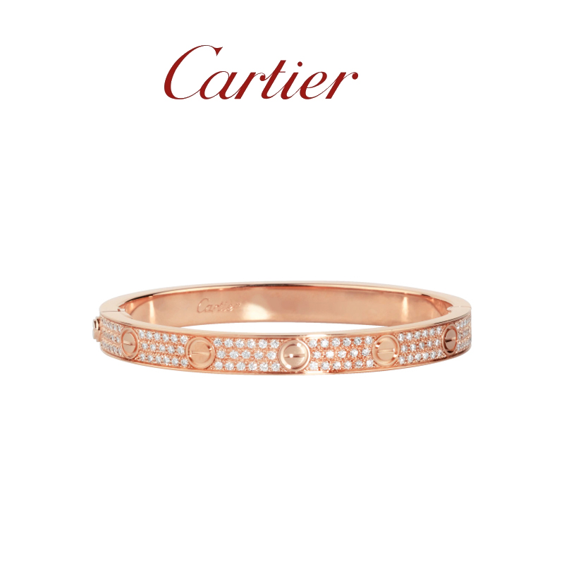 LOVE BRACELET, DIAMOND-PAVED