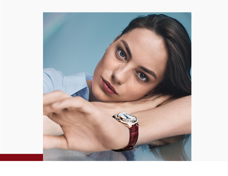 Ballon Bleu blue balloon series mechanical watch rose gold stainless steel watch