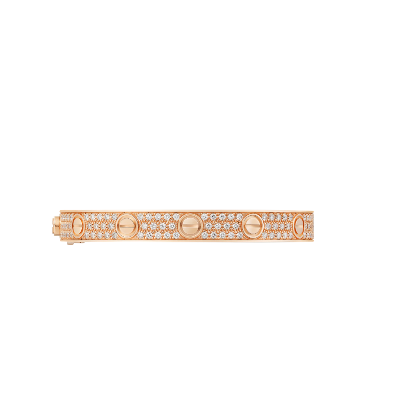 LOVE BRACELET, DIAMOND-PAVED
