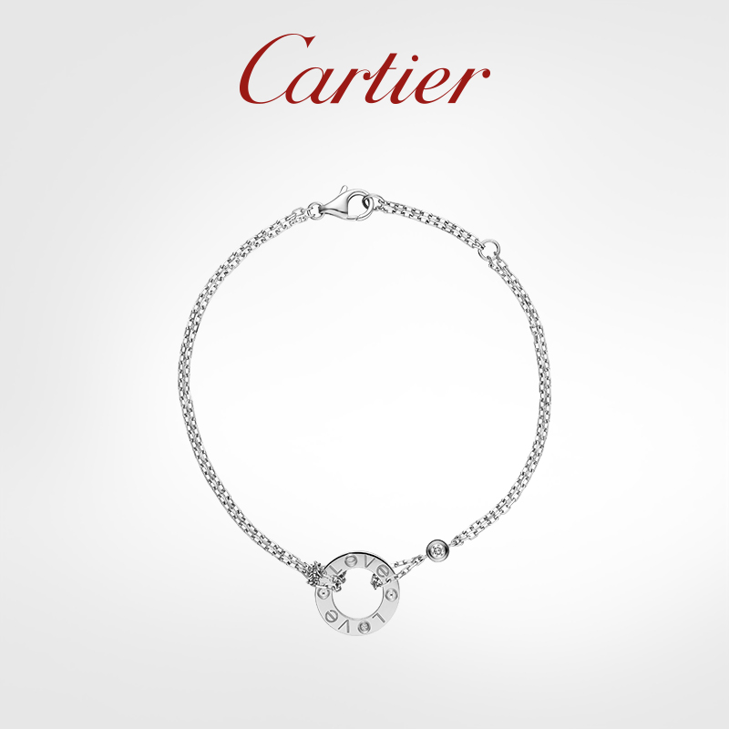 LOVE SERIES ROSE GOLD, WHITE GOLD AND DIAMOND BRACELET