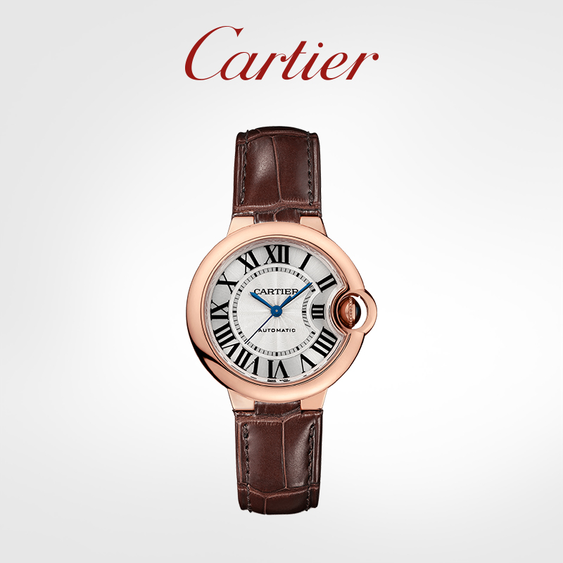 Ballon Bleu blue balloon series mechanical watch rose gold alligator leather watch