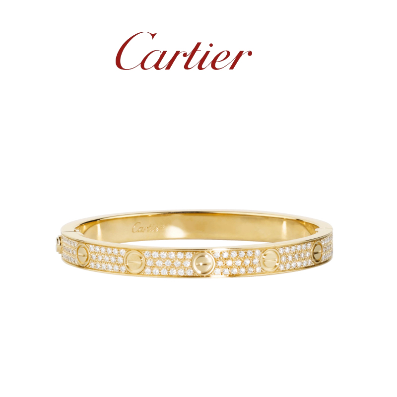 LOVE BRACELET, DIAMOND-PAVED