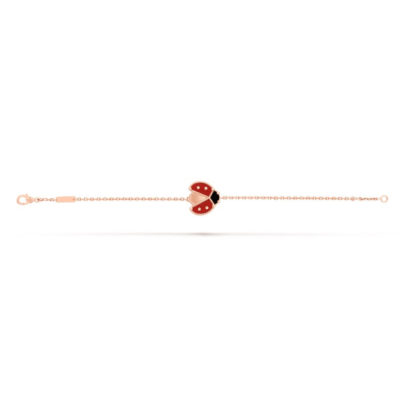 LUCKY SPRING BRACELET, OPEN WINGS LADYBUG