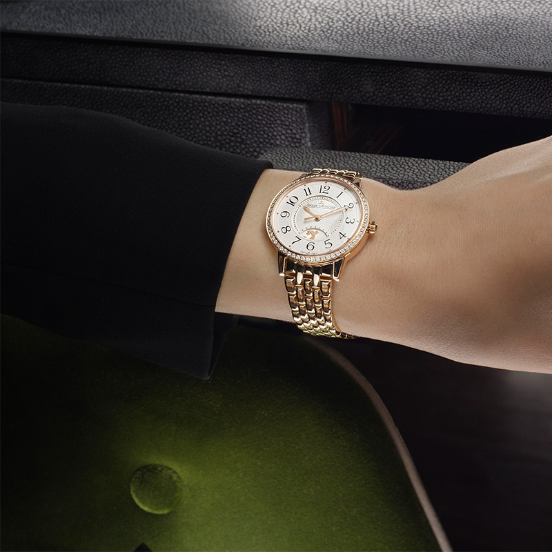 Dating series day and night display watch rose gold diamond Swiss ladies watch