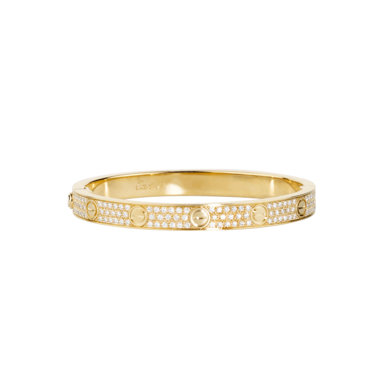 LOVE BRACELET, DIAMOND-PAVED