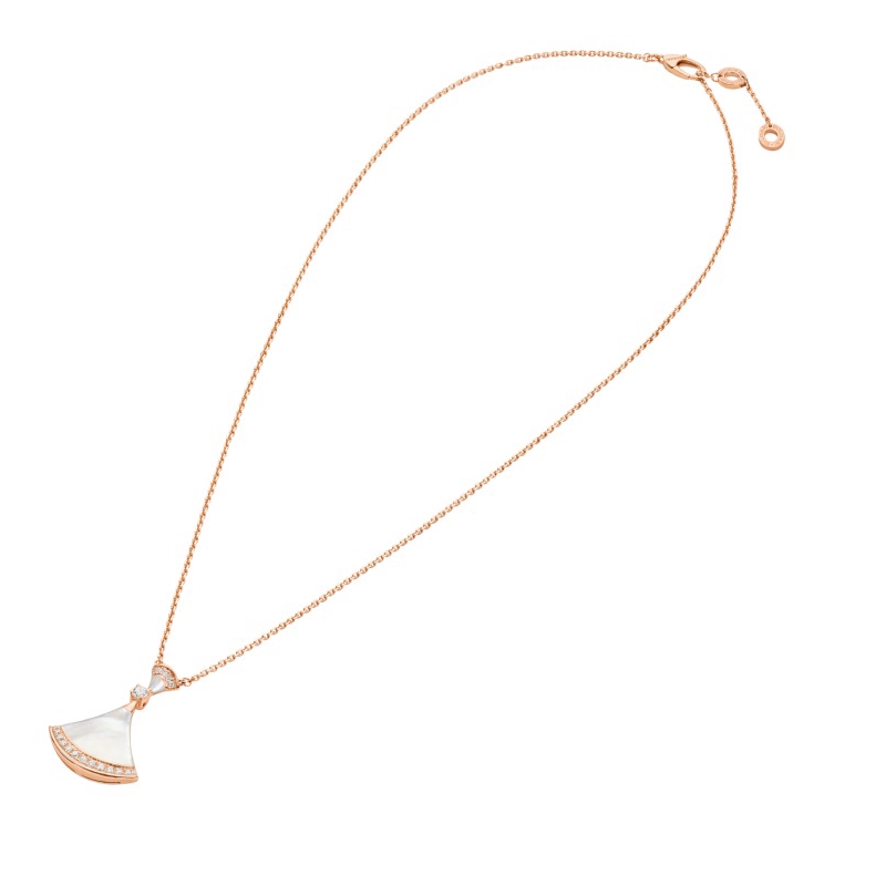 DIVAS' DREAM 18kt rose gold necklace with mother-of-pearl inserts
