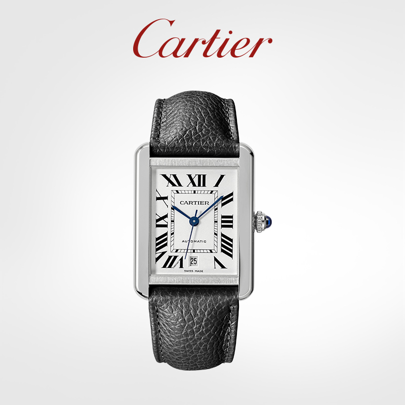 Tank Solo Series Quartz Mechanical Watch Stainless Steel Watch