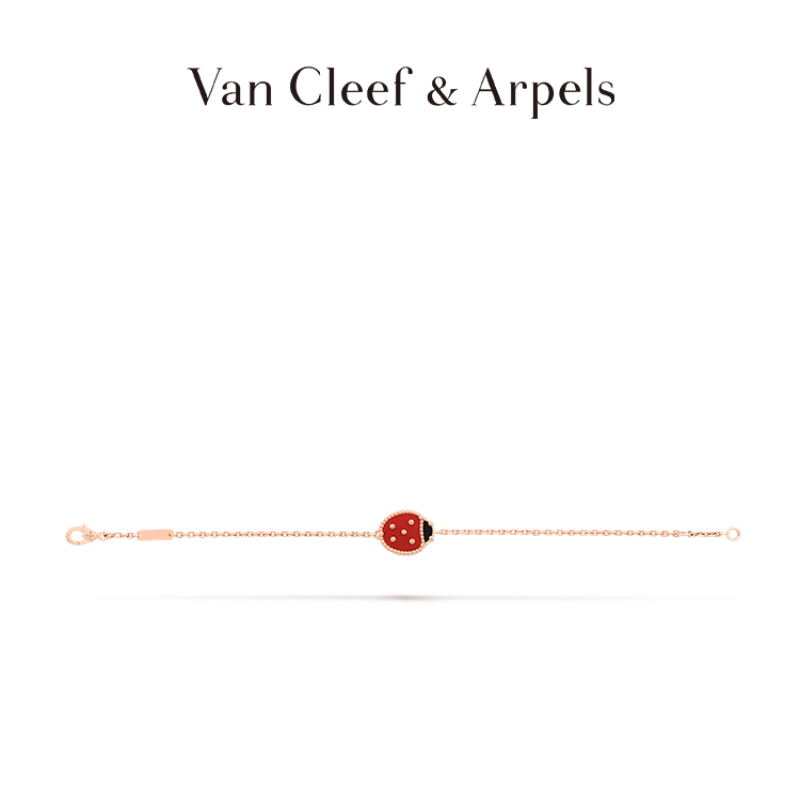 LADYBUG ROSE GOLD BRACELET WITH CLOSED WINGS