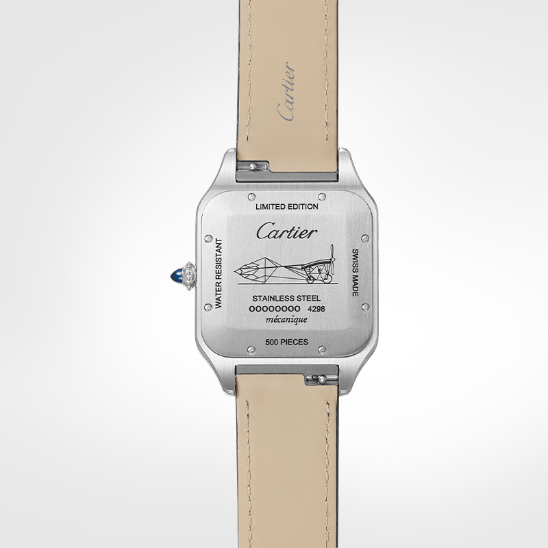 Santos-Dumont series mechanical watch rose gold engraved limited edition watch