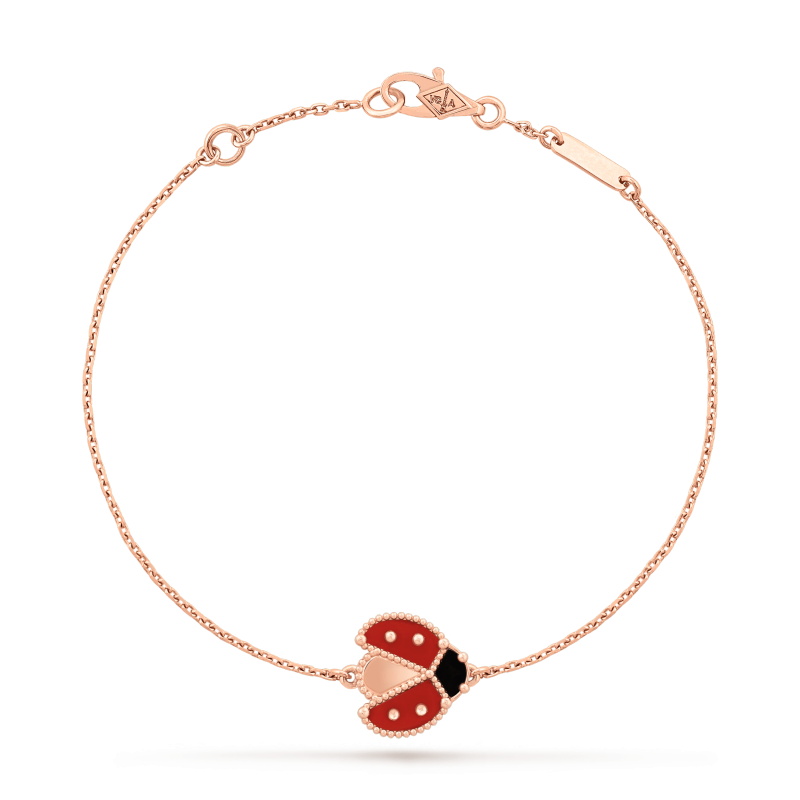 LUCKY SPRING BRACELET, OPEN WINGS LADYBUG