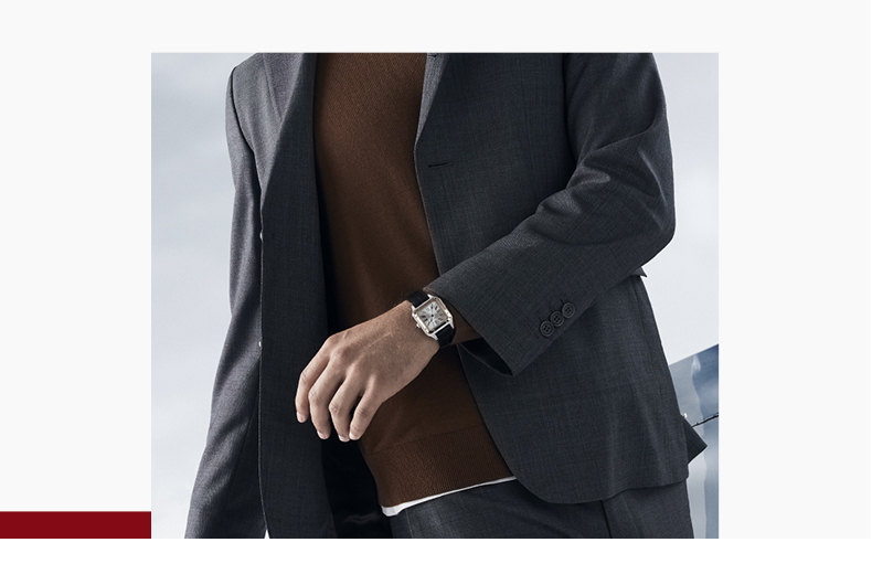 Santos Series watch Gold and stainless steel chronograph interchangeable dual strap watch