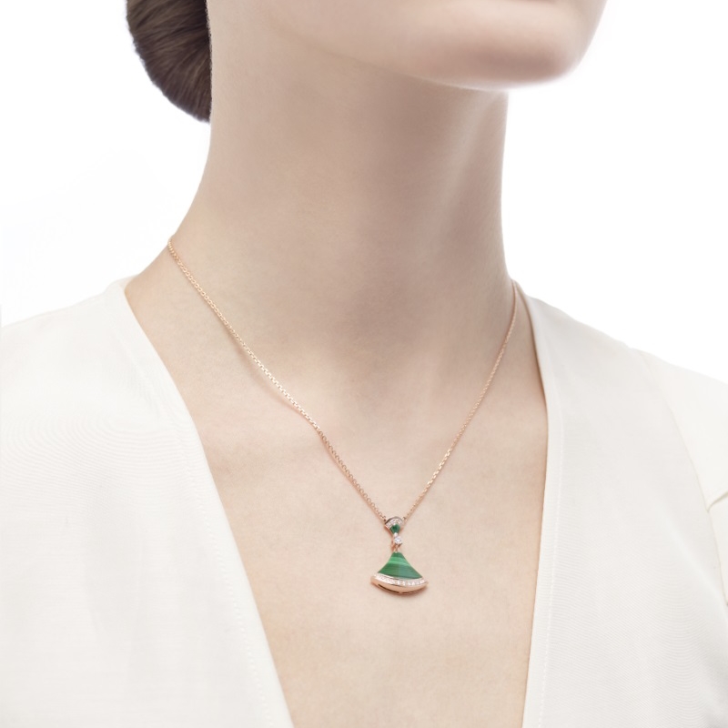 DIVAS' DREAM 18kt rose gold necklace with mother-of-pearl inserts