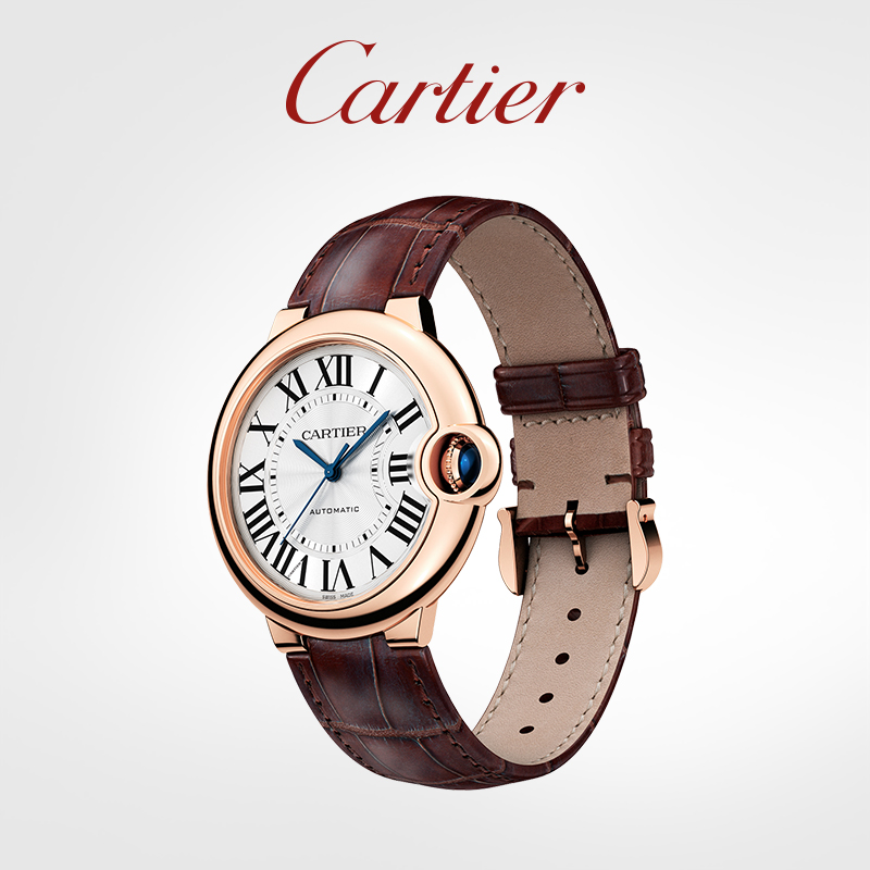 Ballon Bleu blue balloon series mechanical watch rose gold alligator leather watch