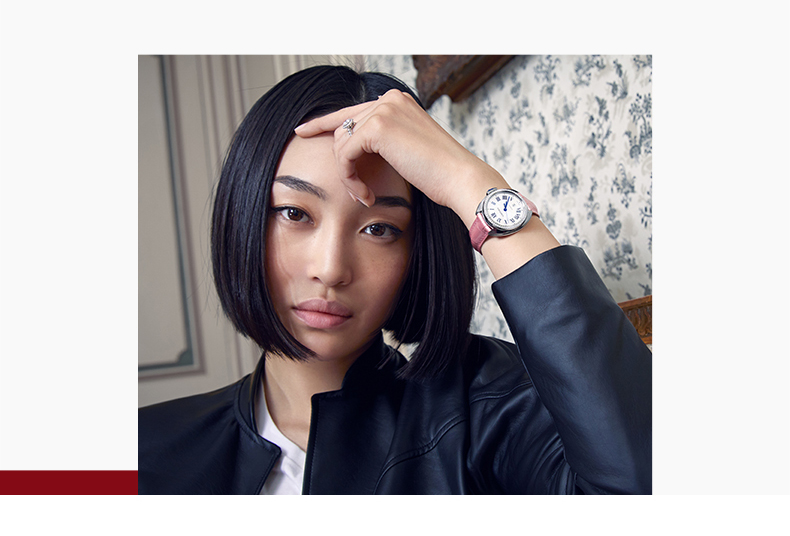 Key series mechanical watch stainless steel alligator leather strap watch