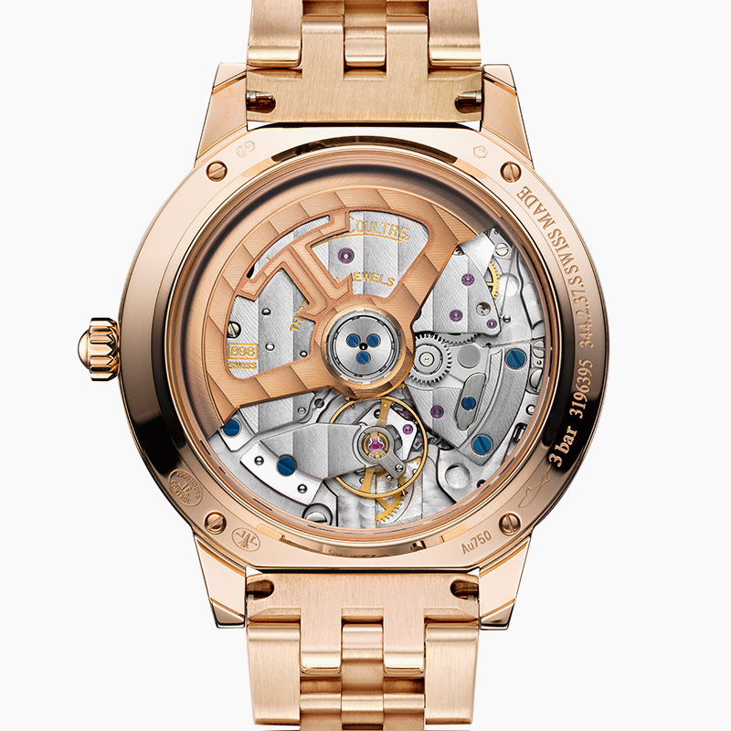 Dating series day and night display watch rose gold diamond Swiss ladies watch