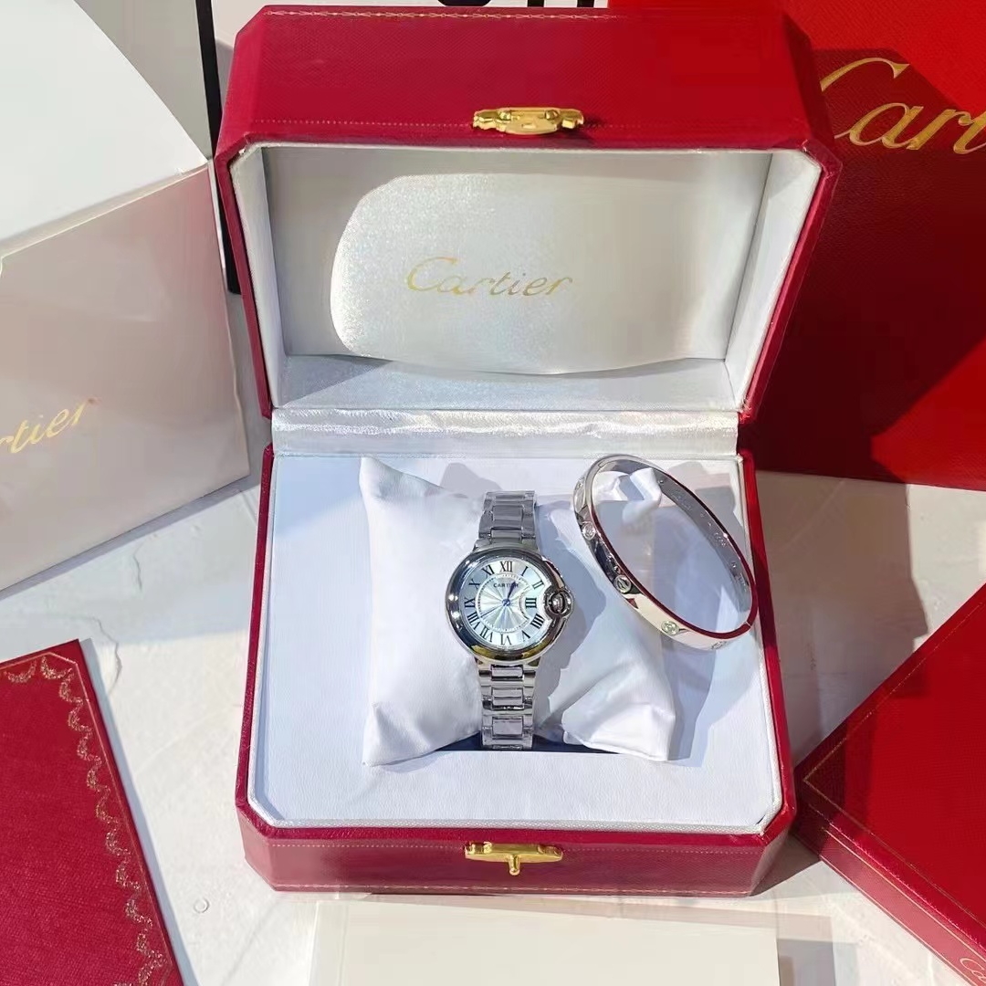 WATCH AND BRACELET, 2 PIECE SET