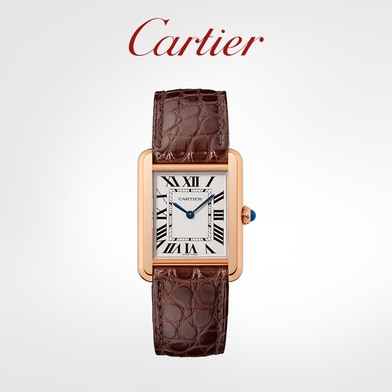 Tank Solo Series Quartz Mechanical Watch Rose Gold Watch