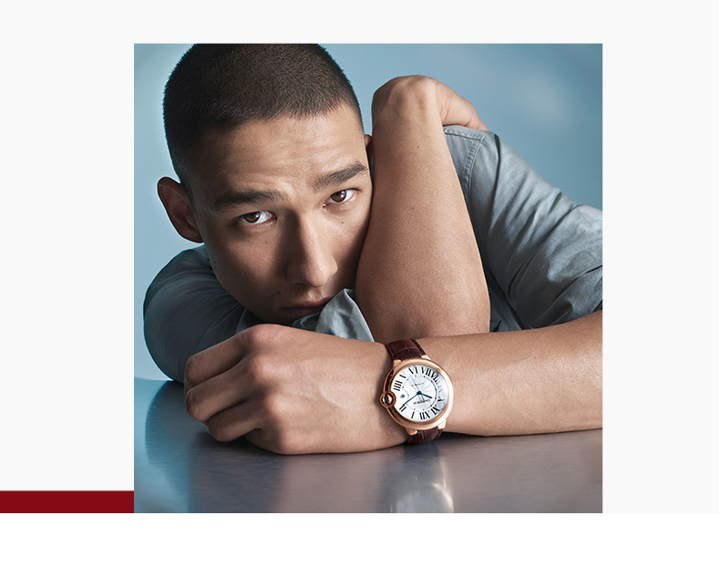 Ballon Bleu blue balloon series mechanical watch stainless steel alligator leather strap watch