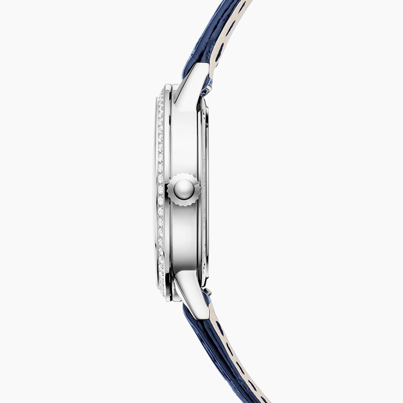 Date Series Calendar Watch Stainless Steel Diamond Quartz Swiss Women's Watch