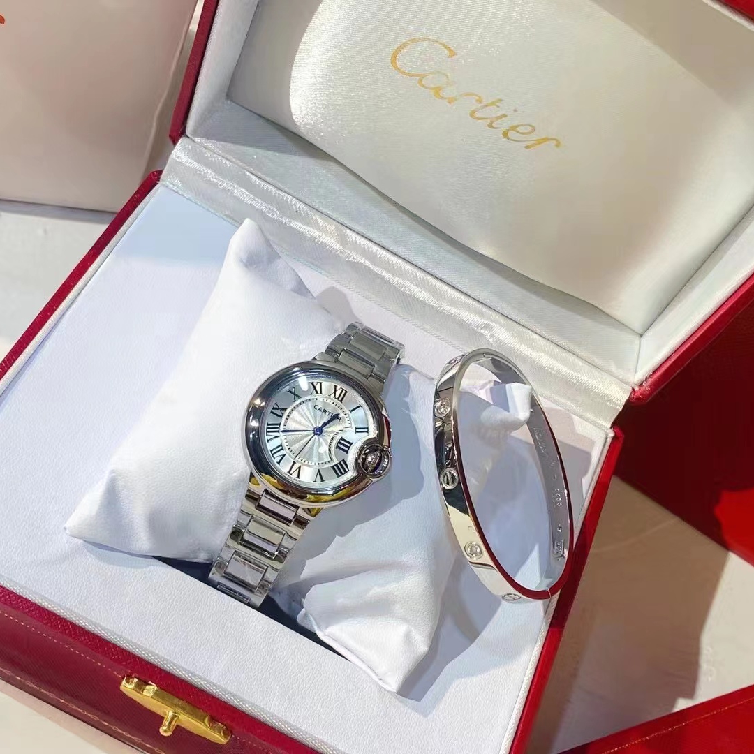 WATCH AND BRACELET, 2 PIECE SET