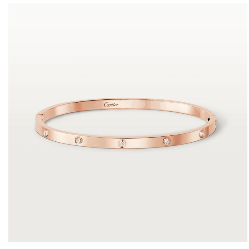 LOVE BRACELET, SMALL MODEL, 10 DIAMONDS