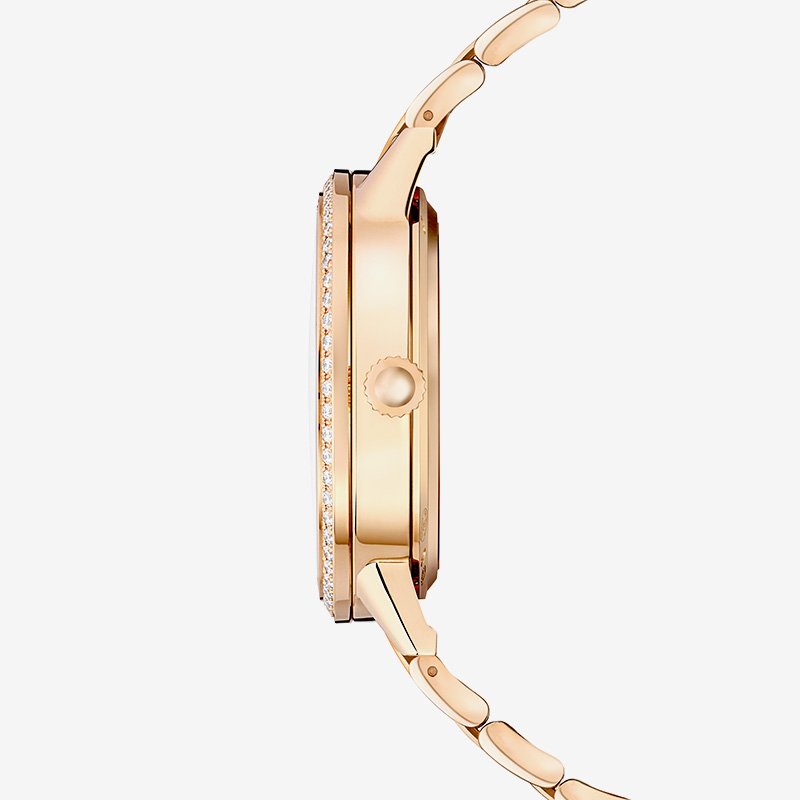 Dating series day and night display watch rose gold diamond Swiss ladies watch