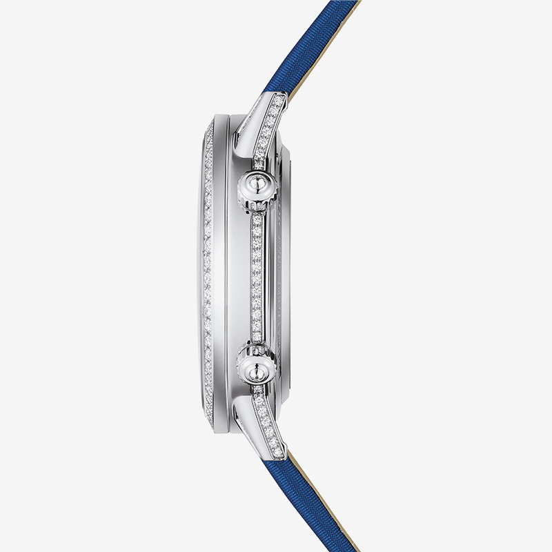 Dating series moon phase watch white gold diamond automatic mechanical ladies watch