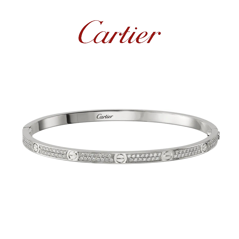 LOVE BRACELET,SMALL MODEL,PAVED